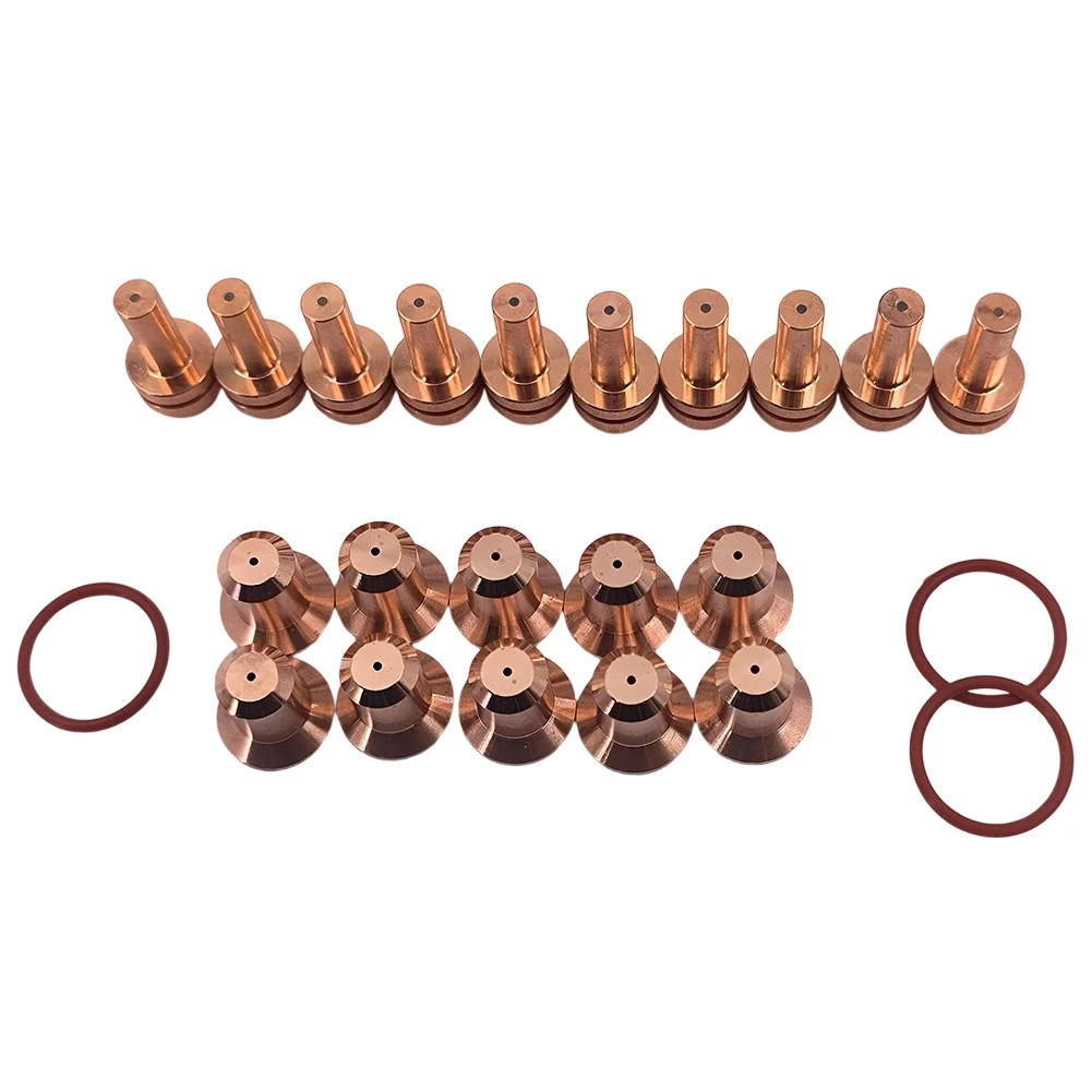 23 個のプラズマ電極チップ O リングセット ホバート エアフォース 400 カッター用 ICE25C ICE27C トーチモデルと互換性あり