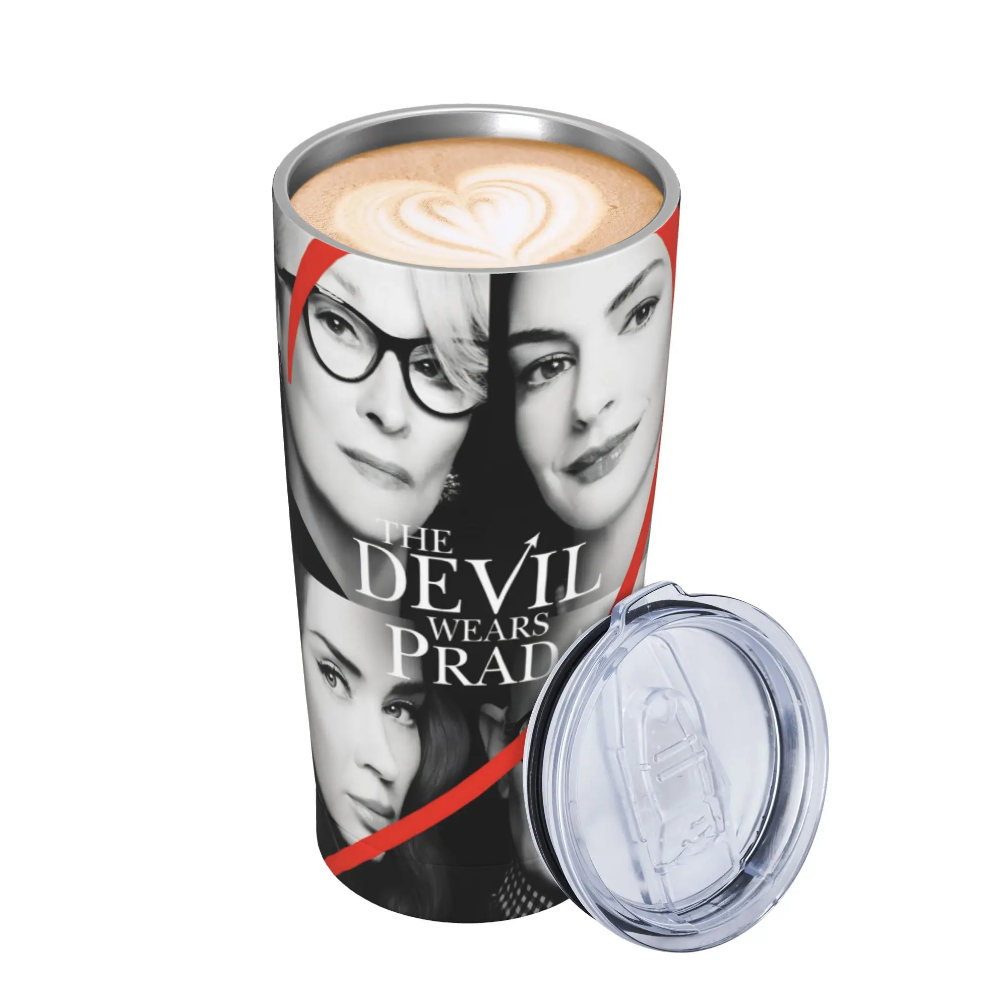 The Devil Wears Pradas 2 Moive Insulated Tumbler with Straws Lid  Vacuum Coffee Mugs Double Wall Car Bottle Cups 20oz