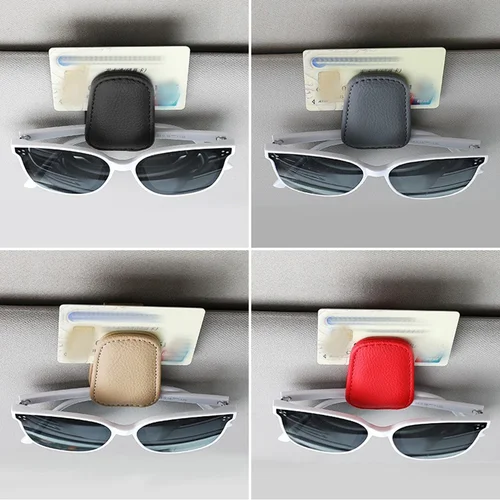 Imagen 2 del producto Clip multifunción para gafas de sol de coche, soporte magnético para gafas de sol, accesorio Interior Universal