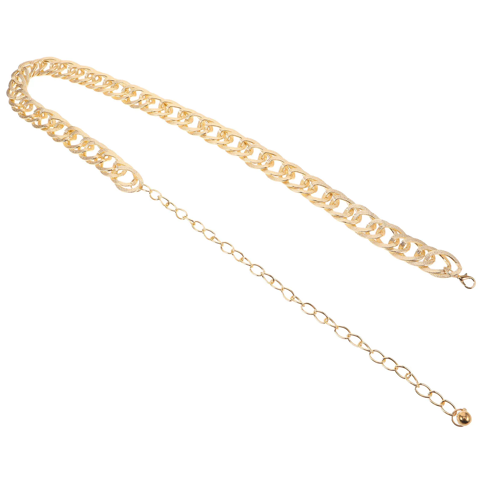 

Chain Belt for Women Stylish Metal Waist Chain Belt with Irregular Double Design Dress Accessory for Evening Events Daily Wear