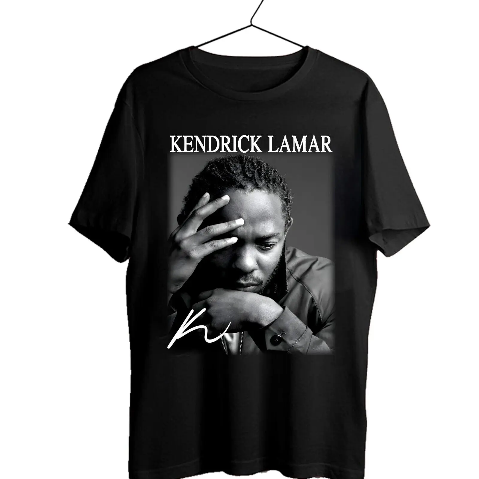 Rare Kendrick Lamar Singer T Shirt Cotton Black S 234XL C1498