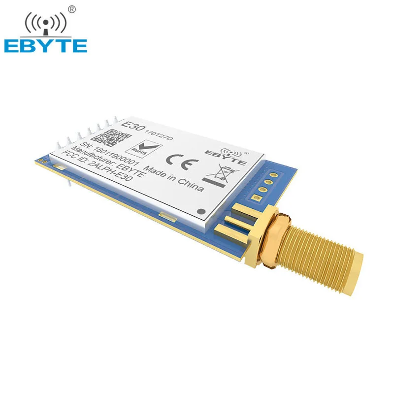 Imagem -04 - Módulo rf sem Fio Vhf Transceptor Cojxu E30170t27d Uart 500mw Sma Conector Iot Tcxo Transmissor Receptor Si4463 170mhz