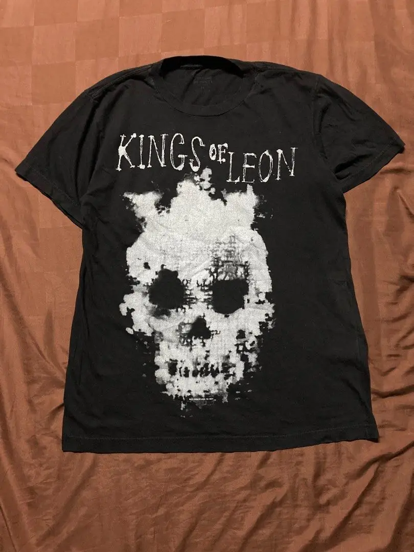 KINGS OF LEON Tour Black Heavy Cotton Size 234XL Shirt Adults PP389