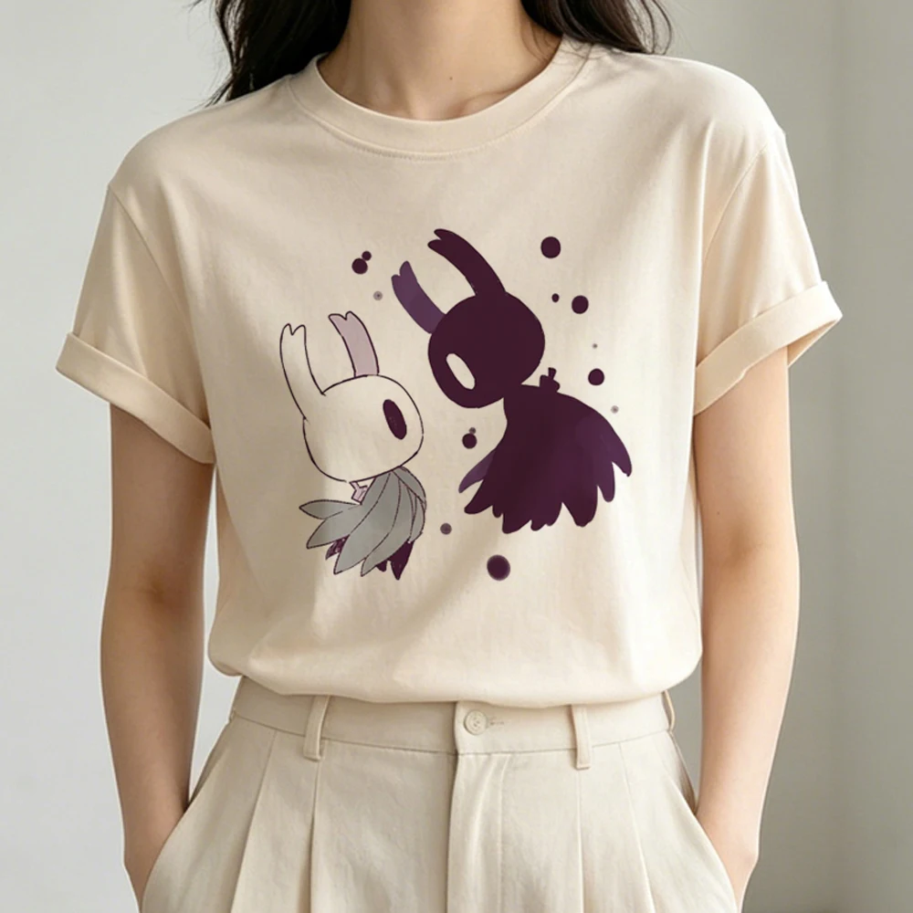 Hollow Knight top tees teen scene  goth vintage graphic baddie tshirt korean fashion scene  cutecore japanese party