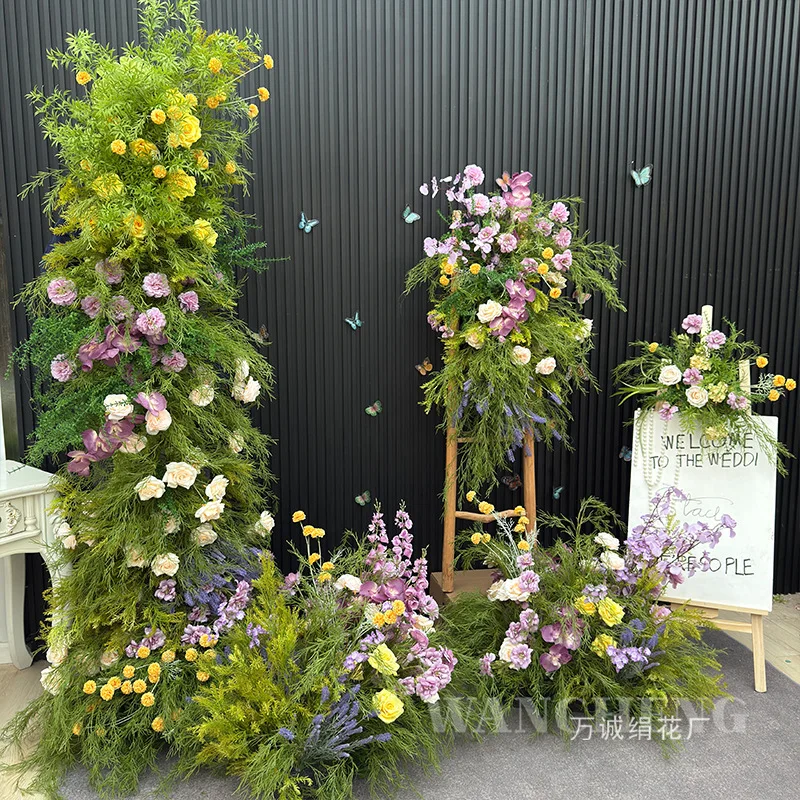 Cross-border Amazon fake flower simulation flower scene arrangement Mori landscaping decoration venue arrangement