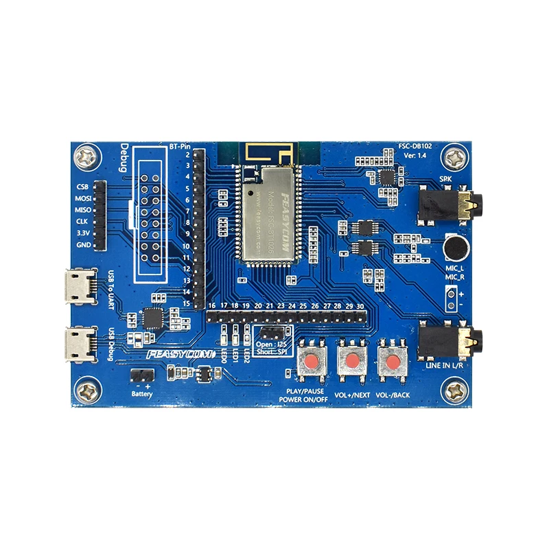 FSC-BT1026 Audio Development board QCC3031 Bluetooth module test kit