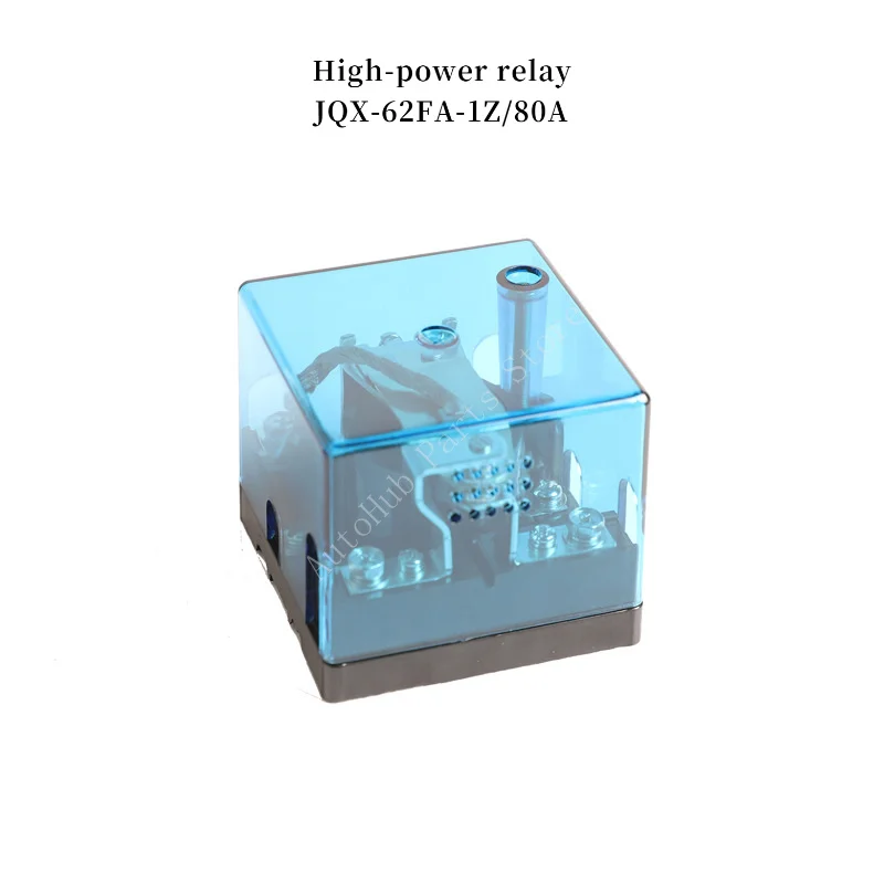 

JQX-62FA-1Z 80A Реле высокой мощности, контакты из серебряного сплава, тип окна, синий корпус