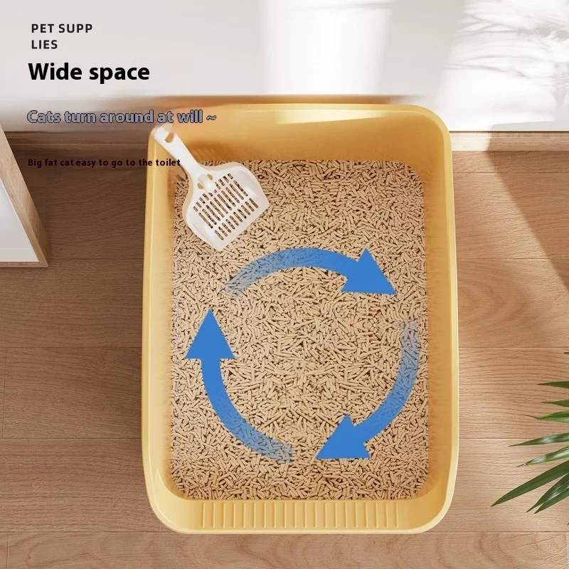 Fully Semi-enclosed Cat Litter Box, Fully Oversized, Anti-splash with Sand, Special Small Kitten Toilet Supplies