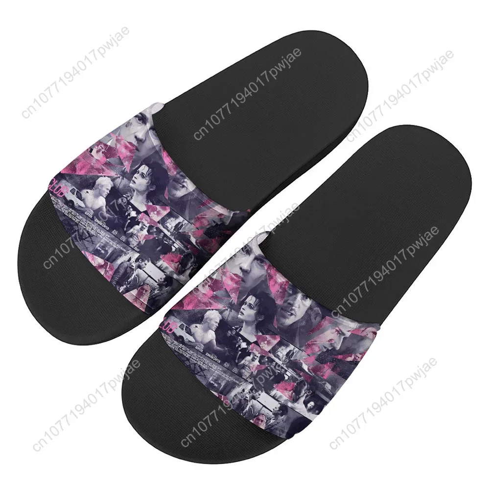 Fight Club Movie Slippers Home Water Shoes Mens Womens Summer Slipper Retro street Indoor Outdoor Shower light Pool Sandals