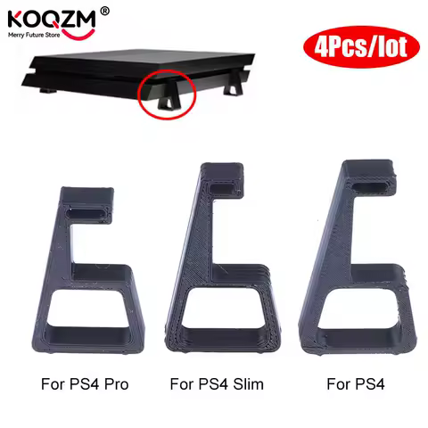 4Pcs Accessories Bracket For PS4 Slim Pro Feet Stand Console Horizontal Holder Game Machine Cooling Legs Heat Dissipation Base