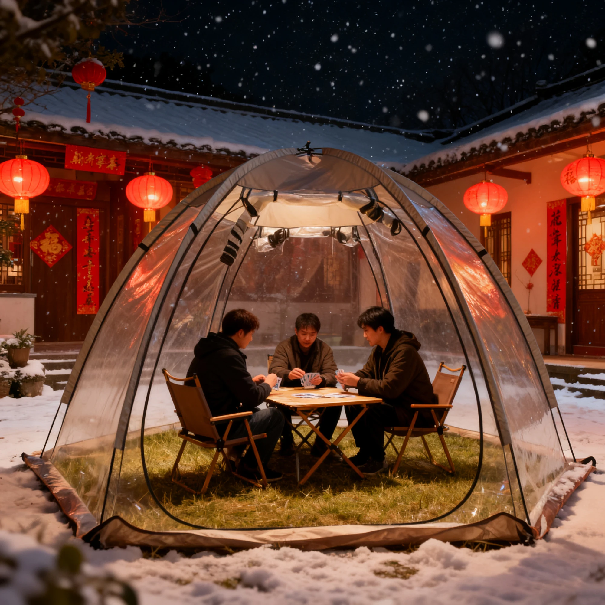 Tienda de burbujas, abrigos de acampada transparentes para invernadero al aire libre, tienda de campaña iglú, 540 ° Grado totalmente transparente, resistente a la intemperie y protección contra el frío