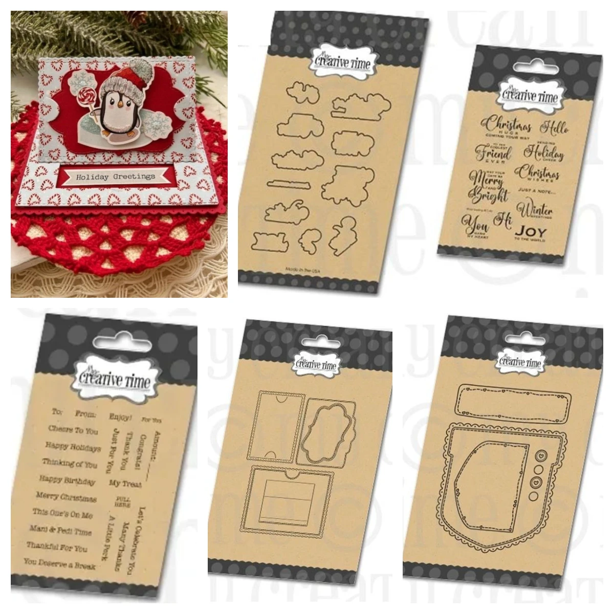 

2025 New Metal Cutting Dies Christmas Gift Card Sentiments Winter Greeting Stamp Die Cut Slider Pocket Die DIY Scrapbooking Make