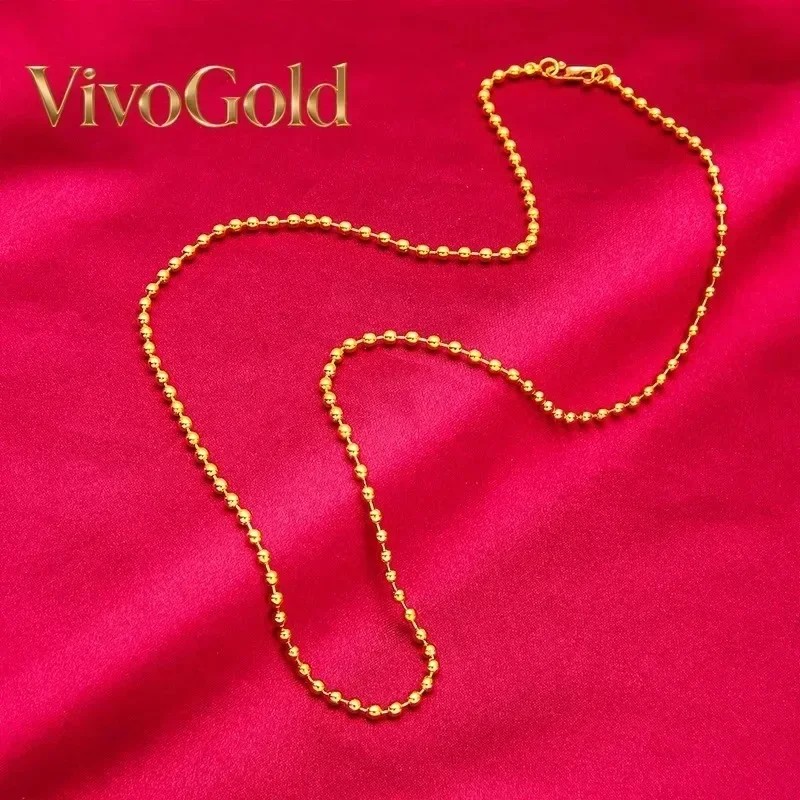 

Ожерелье VivoGold с S-образной застежкой из 24-каратного золота VivoGold24K | Золото 999 пробы, культовая S-образная застежка, блестящая цепочка, элегантный и универсальный дизайн для повседневного использования.