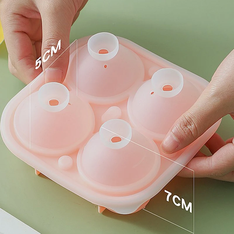 4 buracos 3D Rose Ice Cube Silicone Mold Maker Sorvete Bandeja de bolo Ferramentas DIY