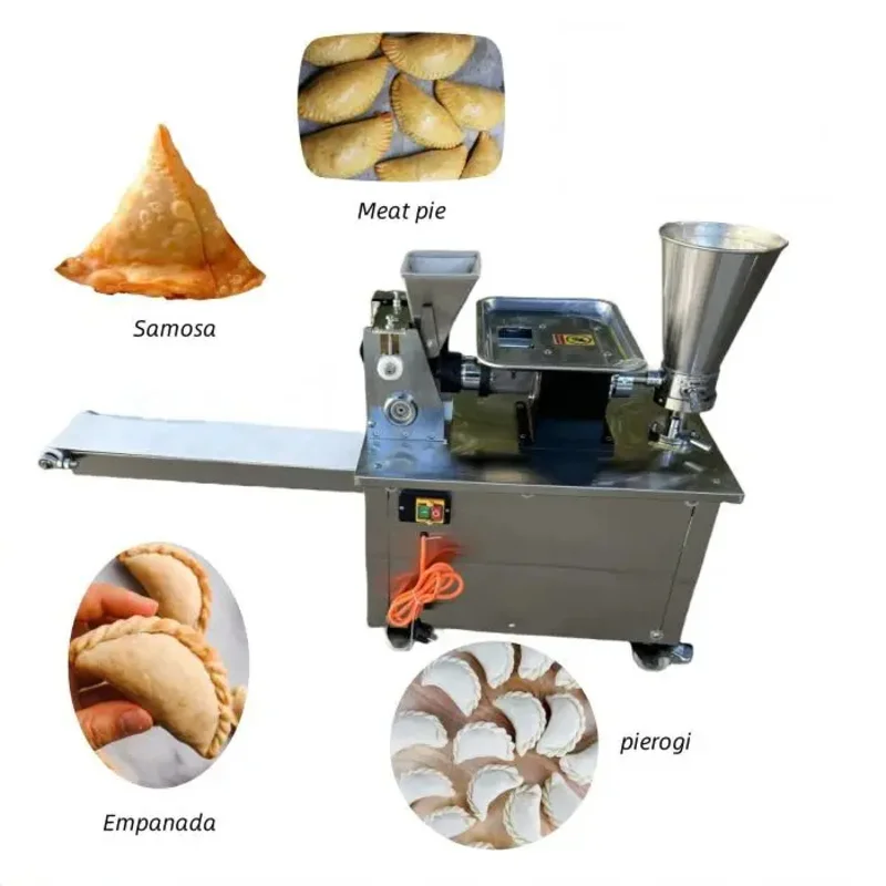 

Automatic Curry Puff Forming Filling Empanada Make Electric Maker Tabletop Dumpling Machine