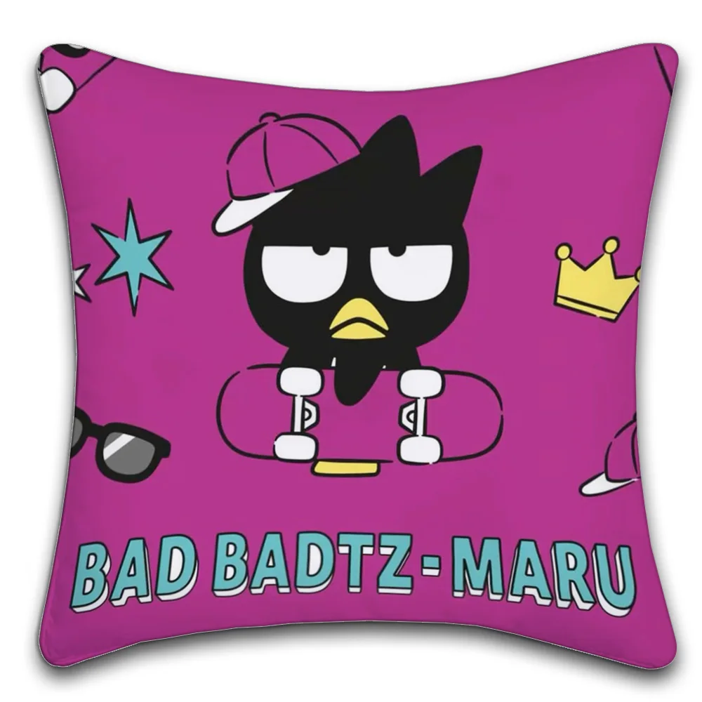 Sanrio BadBadtz-maru Anime  Personalized Pillow Cover Kids Bedroom Wild Party Decor Pillowcase kid Birthday shower Gift