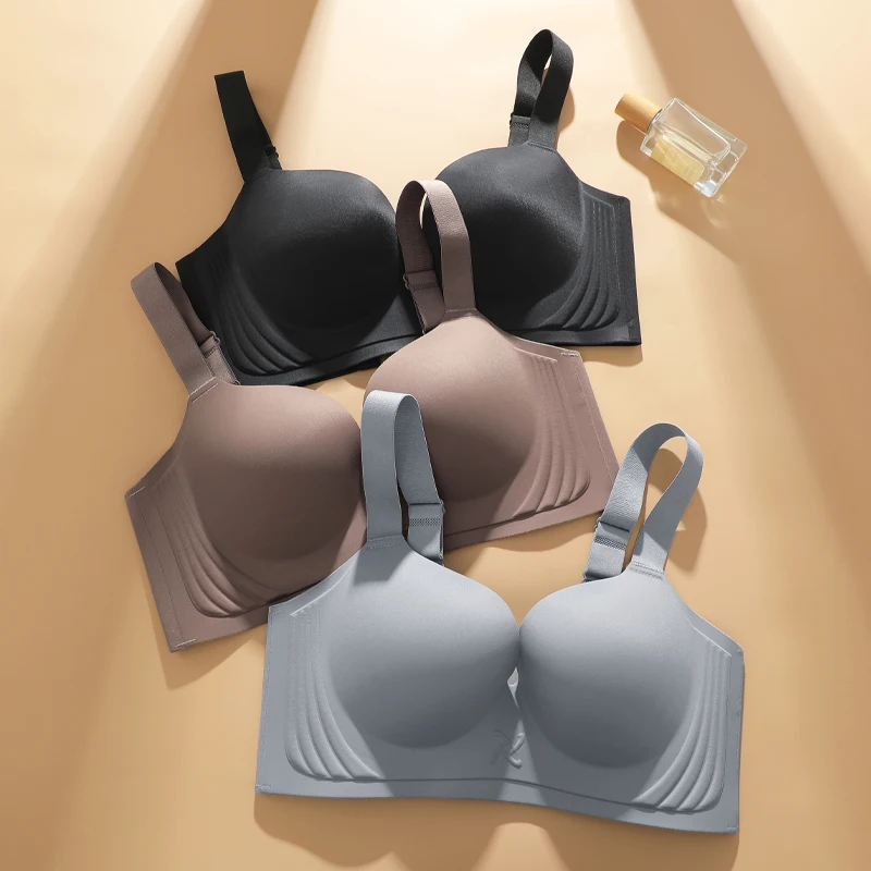 حمالات صدر نسائية بدون خياطة مقاس كبير حمالة صدر لاسلكية مع تصميم حبيبات التدليك ملابس داخلية مريحة داعمة جديدة #1