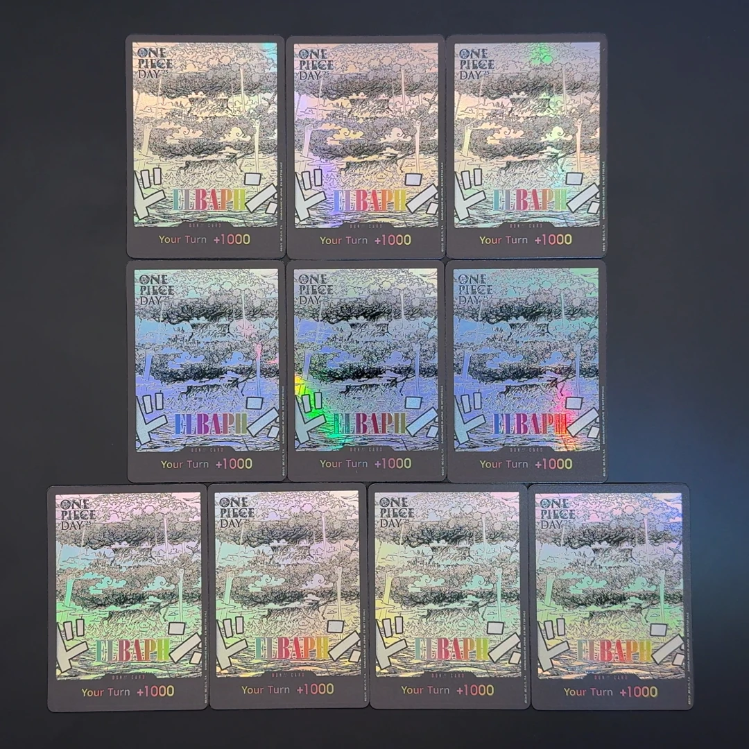 

One Piece OPCG English DON card Elbaph Don Card One Piece Day 25 DON Textured Foil Card Anime Collectible Cards