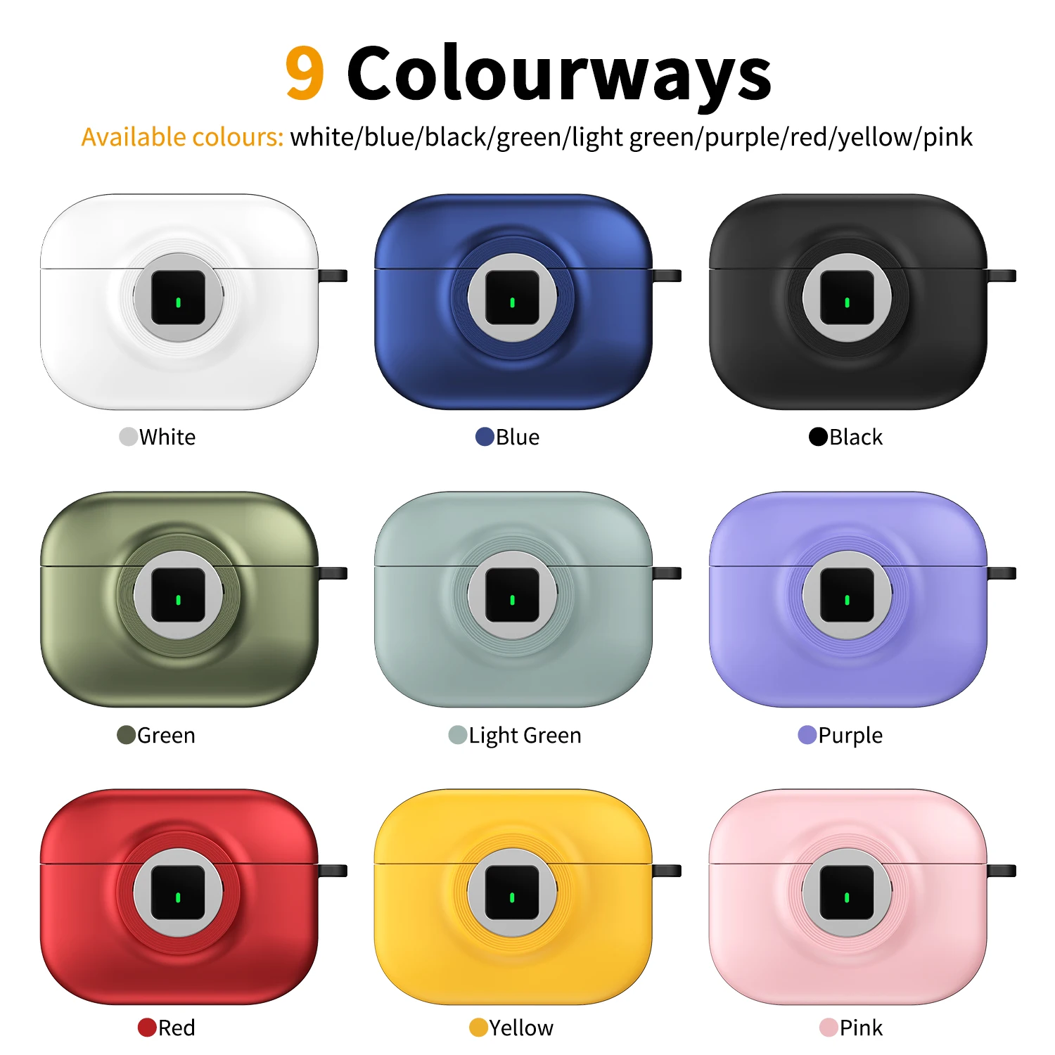 غطاء حماية أنيق من مادة البولي يوريثان لأجهزة AirPods Pro 3 2 4 حافظة بتصميم من ألياف الكربون لأجهزة AirPods 4 3 2 1 Pro 2 مع سلسلة مفاتيح #6