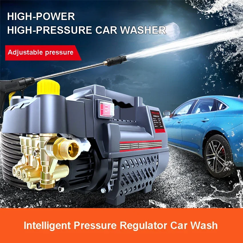 

Adjustable Pressure Washer Household Car Washing Machine 220V Automatic Induction Water Gun High Pressure Cleaning Tool