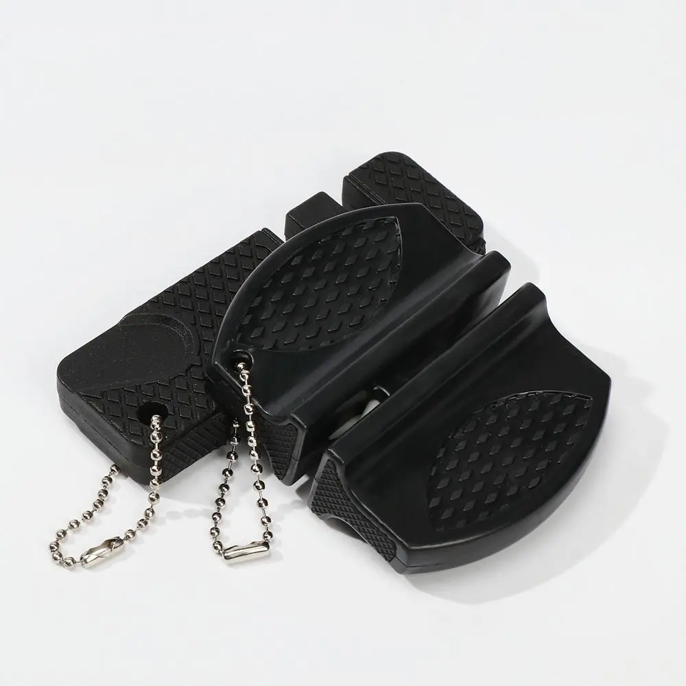 ที่ลับมีดเครื่องลับมีดเซรามิกแบบพกพาลับคมอุปกรณ์ลับมีดที่เหลาเบ็ดตกปลาเครื่องมืออเนกประสงค์สำหรับกลางแจ้ง