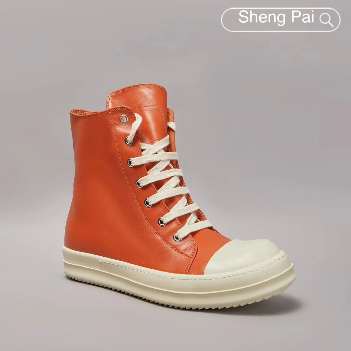 

Men Shoes Fashion Leather Shoes High Top Casual Shoes For Men Sneakers O-wen Designer Men's Boots Comfortable Women's Flats