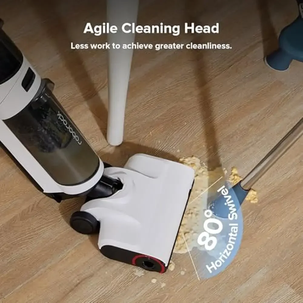 Powerful Cordless Vacuum Mop Combo with Self-Cleaning System 17000Pa Suction Smart Sensor No Brand