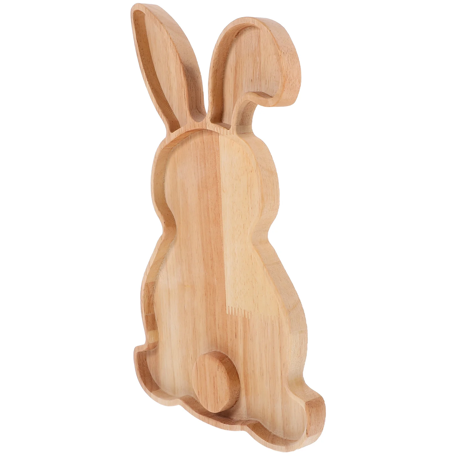 Easter Bunny Charcuterie Board Rabbit Tray Kids Snacks Shape Wooden Candy Plate Plates Chocolate