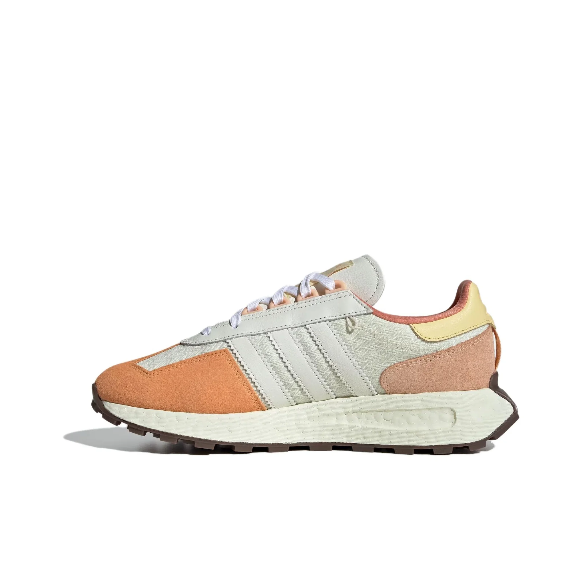 Adidas Originals Retropy E5 Casual Shoes Unisex Low Top White Orange Yellow ID6260