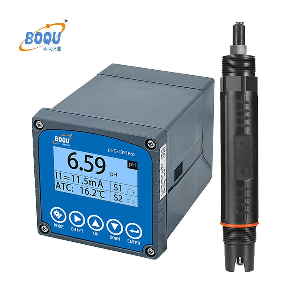 PHG-2091pro High Quality Fisher Digital Industrial Online ph Orp Meter ph Controller with Dosing Pump in Wastewater