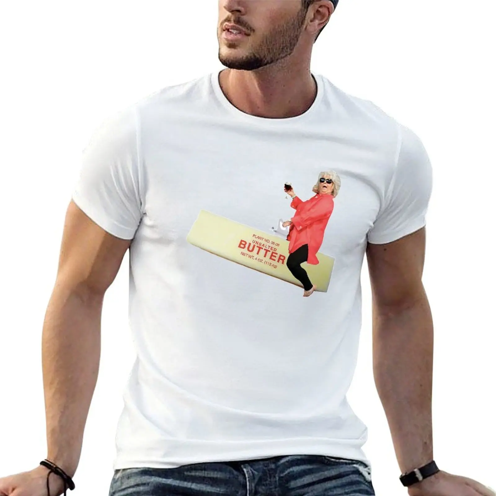 

paula Deen Butter Stick T-Shirt man t shirts graphic t shirts with prints T-Shirt