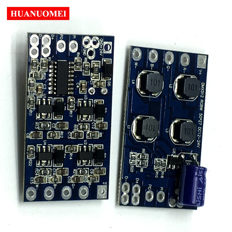 DM-101 4Channel RGBW DMX Constant Current Decoder DC12-24V input 300mA 600mA 4CH DM101 DMX512 Decoder for RGBW LED Light