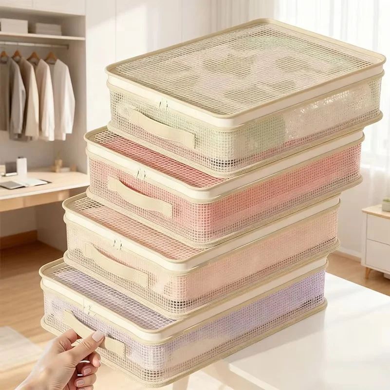 Bed Sheet Storage Bags Transparent Clothes Blankets Packing Box Waterproof Clear Bedding Underbed Drawer Storage Bag