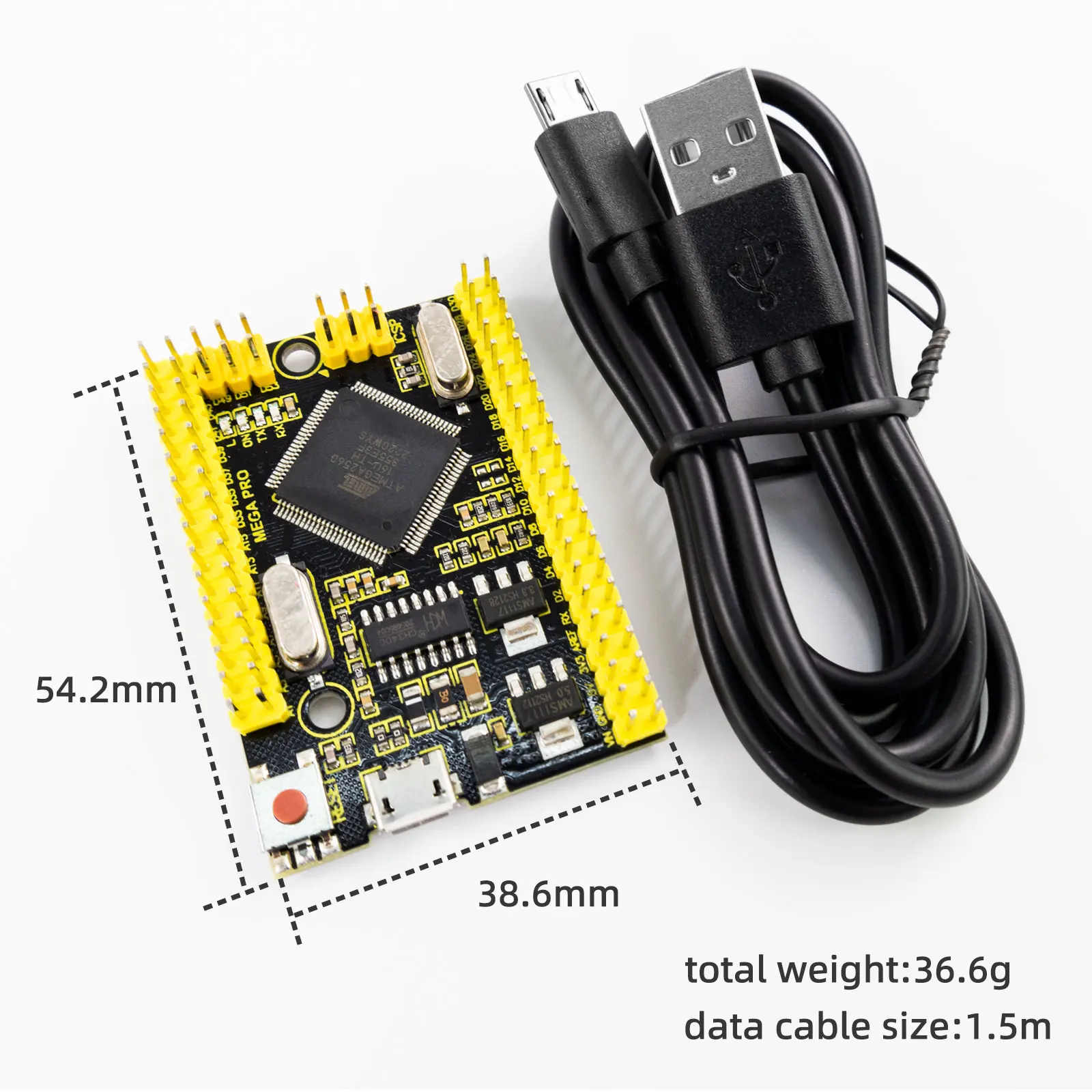 Keyestudio MEGA 2560 PRO Development Board ATMEGA2560-16AU CH340 Board+USB Cable For Arduino IDE Programming