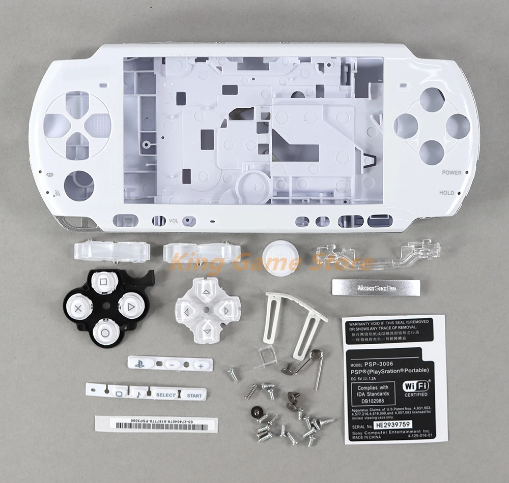 1 مجموعة/وحدة غطاء غلاف كامل مع مجموعة أزرار لوحدة التحكم في الألعاب PSP3000 PSP 3000