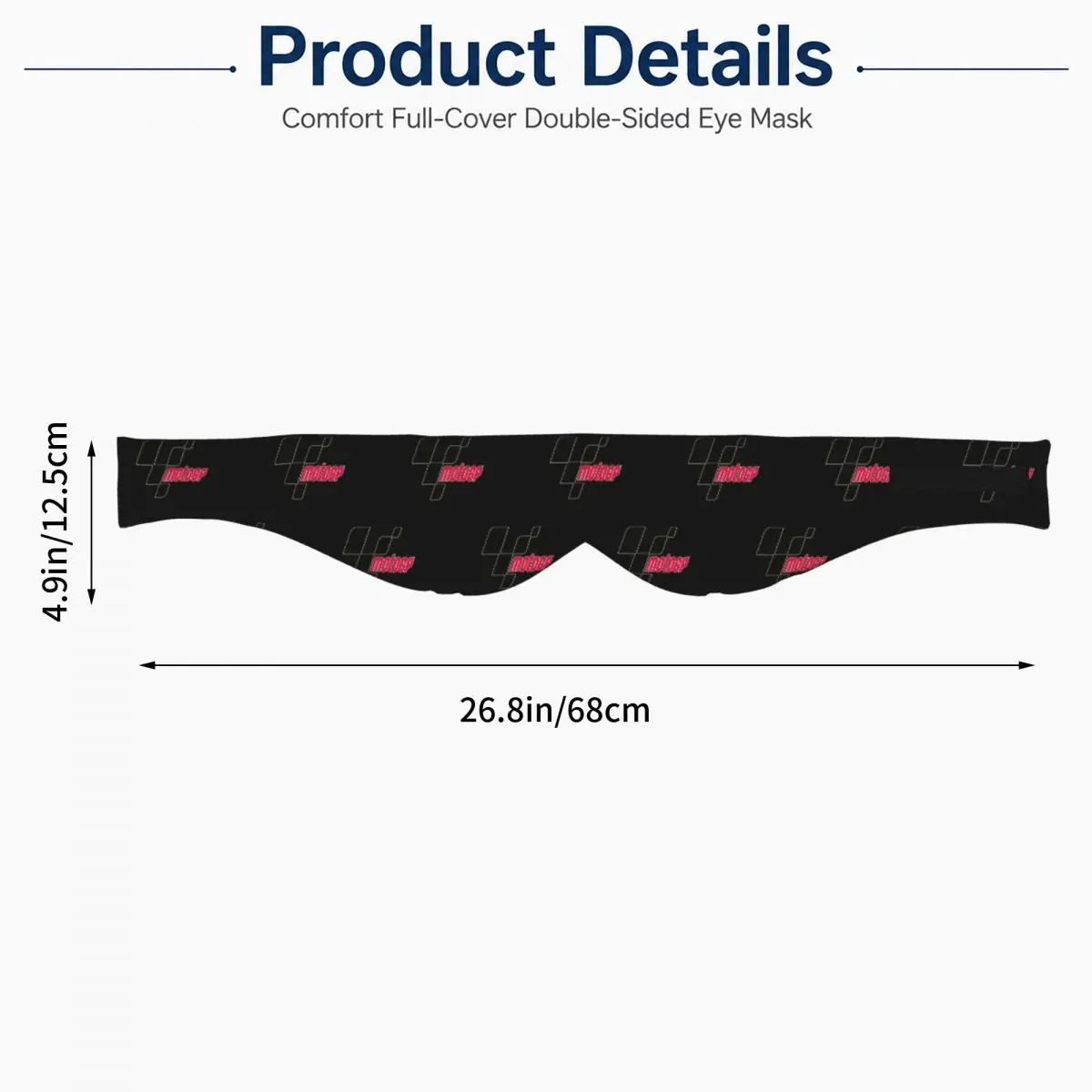 Moto GP sleep eye mask Light Blocking Portable Eye Cover for Girls Boys Home Sleeping Party Gift Eyeshade eyepatch view 5