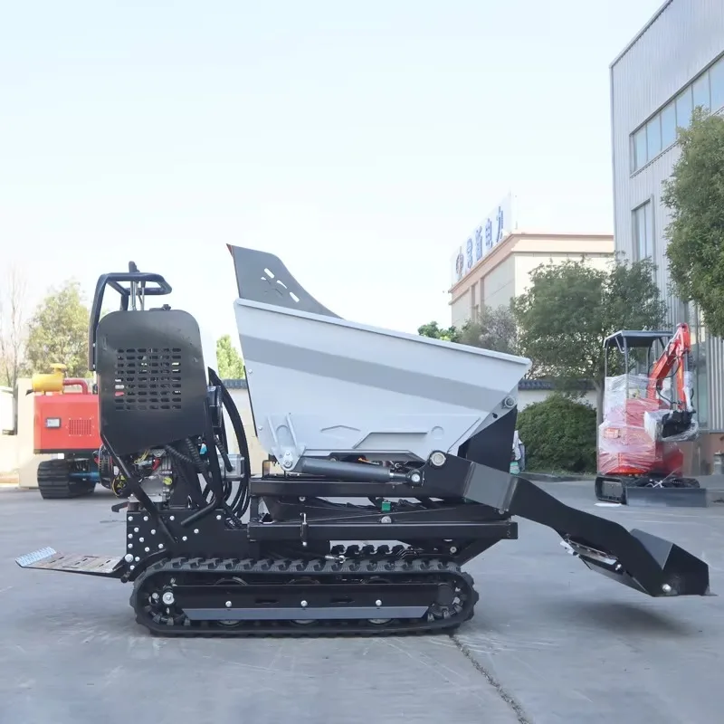 

Best Price Euro 5 Mini Dumper Crawler Transporter 500kg Diesel Mini Crawler Dumper Farm Small Rubber Tracked Dumper for Sale