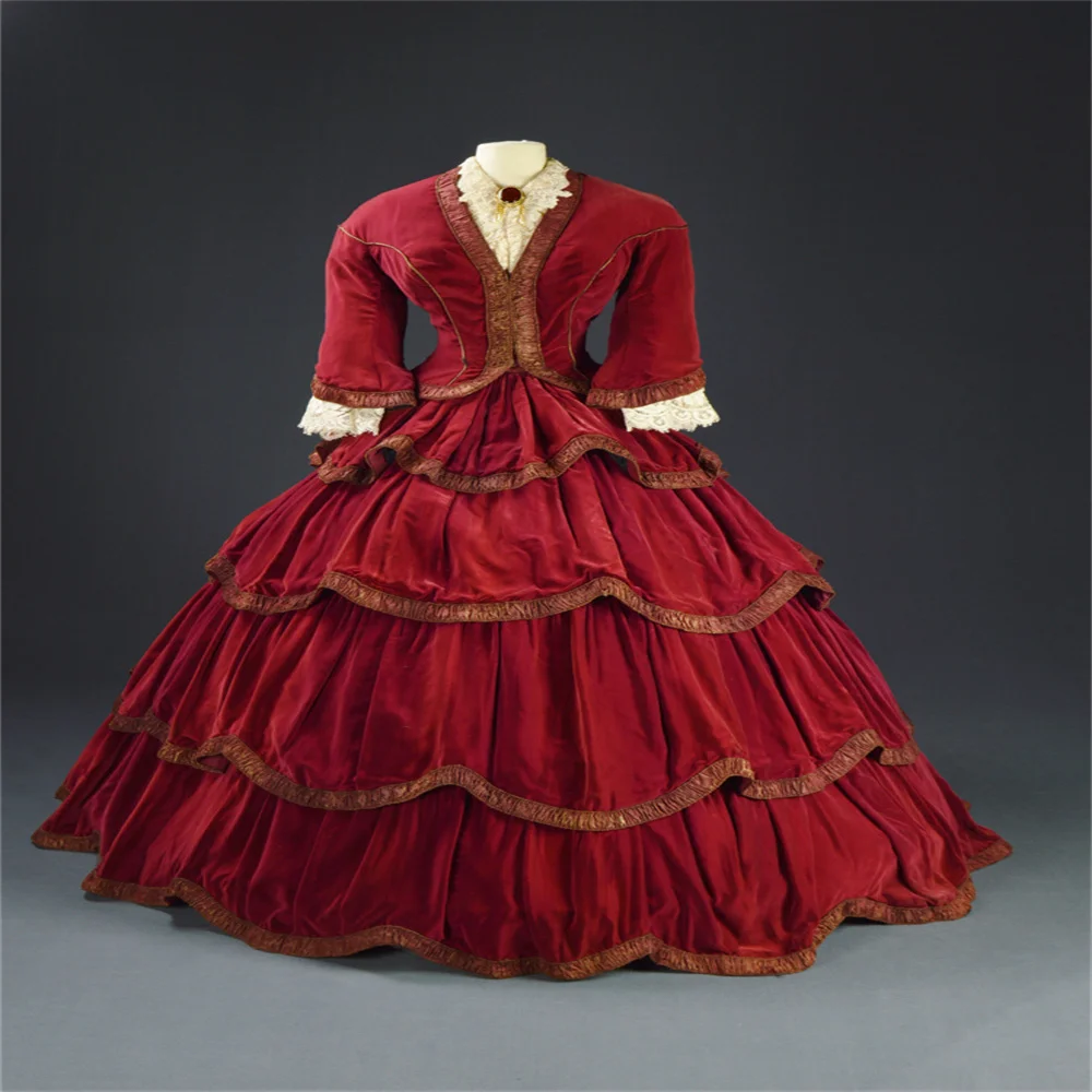 Movie The Heiress Catherine Sloper Cosplay Costume Women Medieval Romantic Victorian Ball Gown