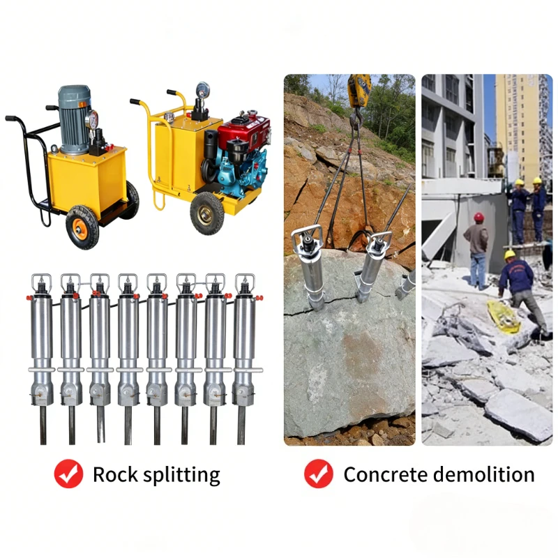 

Customized Portable Hydraulic Stone Cutting Machine Rock Splitter & Crusher With Engine Core Component For Rock Crushing & Split