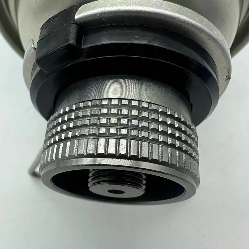 。1pc Gas Butane Adapter With Bracket Gas Cartridge Head Conversion Adapter Nozzle Bottle Type Input Screw Type Valve Output
