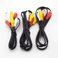 3 RCA do 3 kabel RCA Audio wideo AV kabel rozszerzenie męskie i żeńskie kable Audio J17