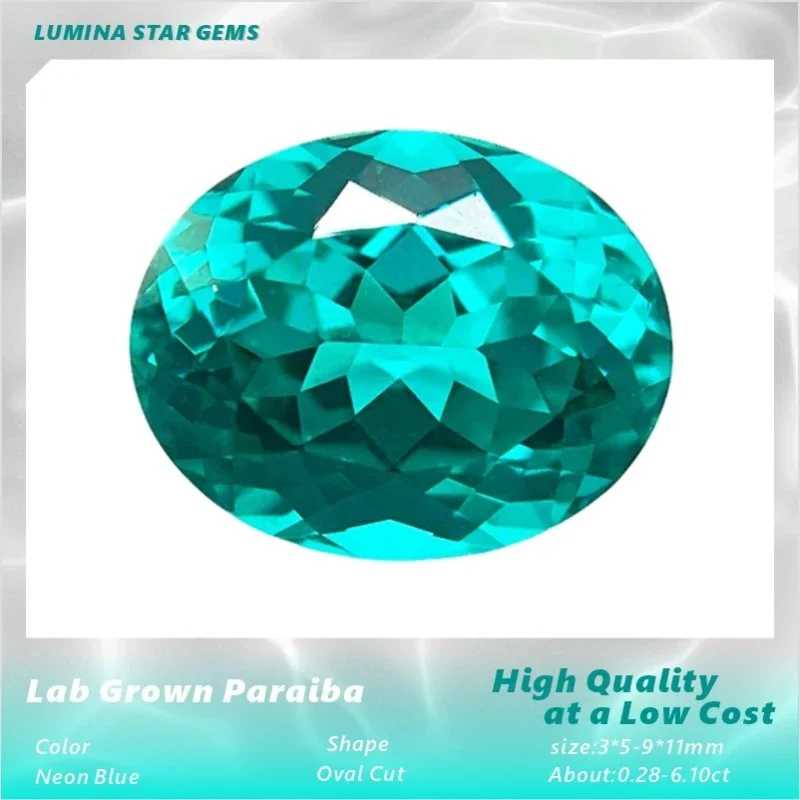 ALab Grown Sapphire Paraiba Oval Cut  Selectable AGL Certificate