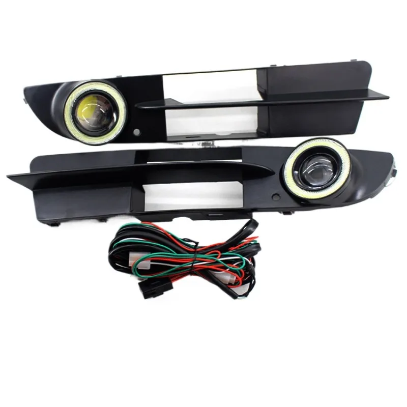 

Applicable to 03-07 BMW E60 528 convex mirror white light angel eye fog light middle net front bar grille ventilation net