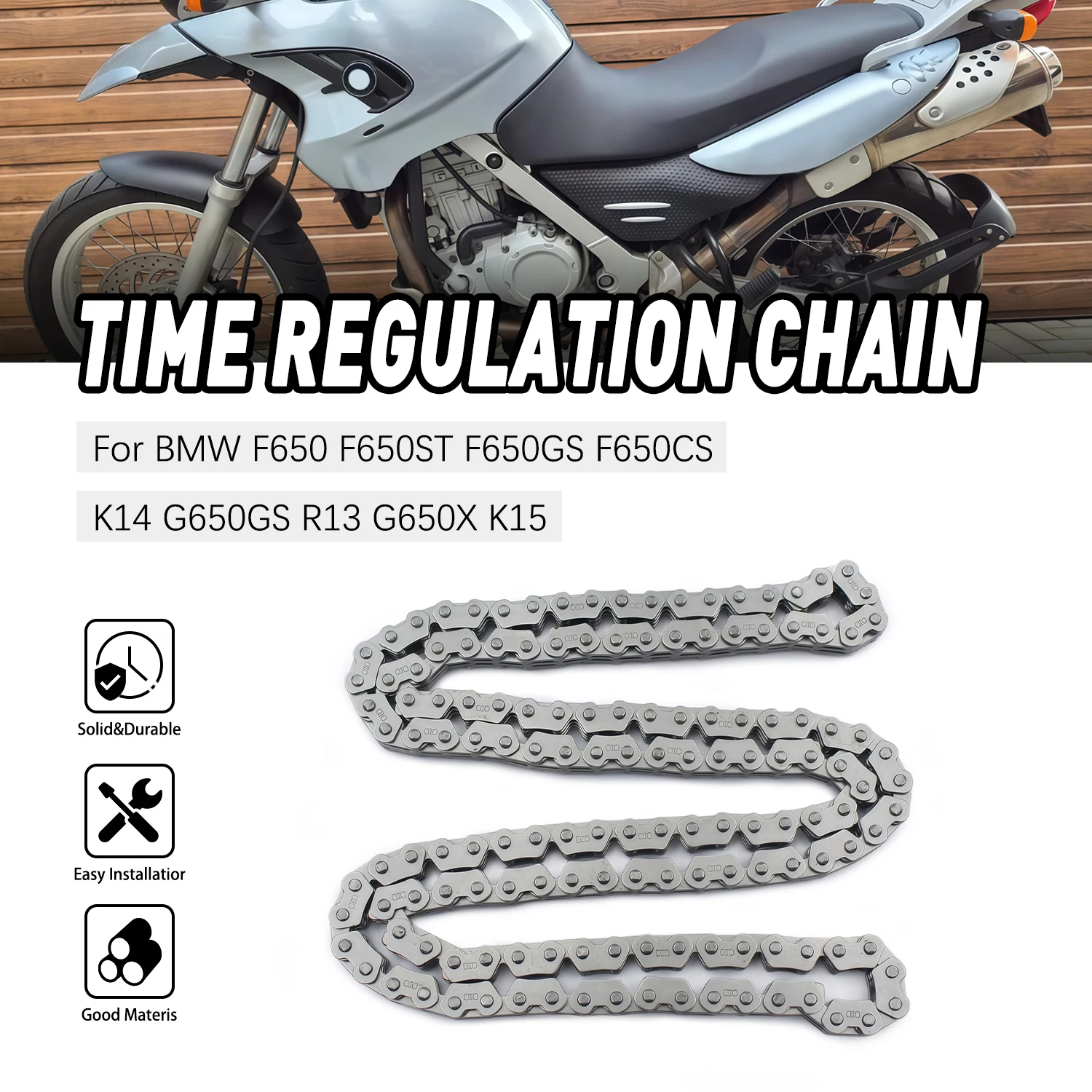 

For BWM F800ST 2004-2012 F800S 2004-2010 F800GT 2011-2019 F800R 2005-2019 Motorcycle Crankshaft Cam Timing Chain