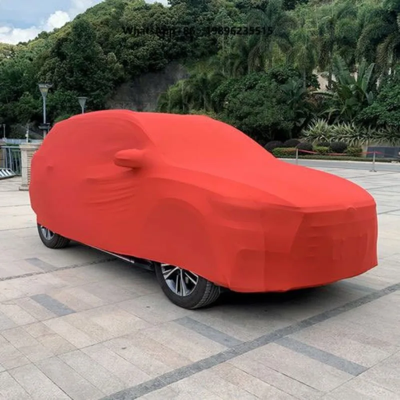 Hot Sale Washable Custom Auto Cover Super Soft Stretch Breathable Universal Car Protector UV Protection Non-Waterproof Indoor
