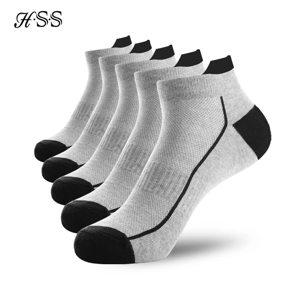 5 Pairs Organische Baumwolle Männer Socken Dünne Stricken Mesh Socken Sommer Fitness Atmungsaktiv Schnell Trocknend Kurze Socke Für Radfahren plus