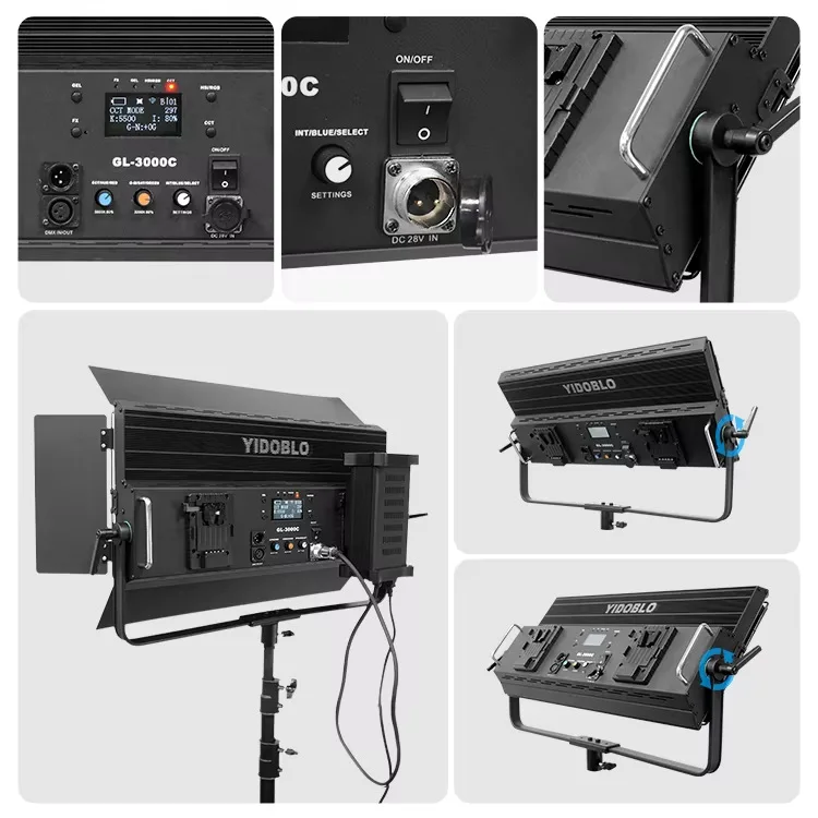 Film and television gl-300wled photography light, movie constant light, film studio shooting video light, studio shooting lighti