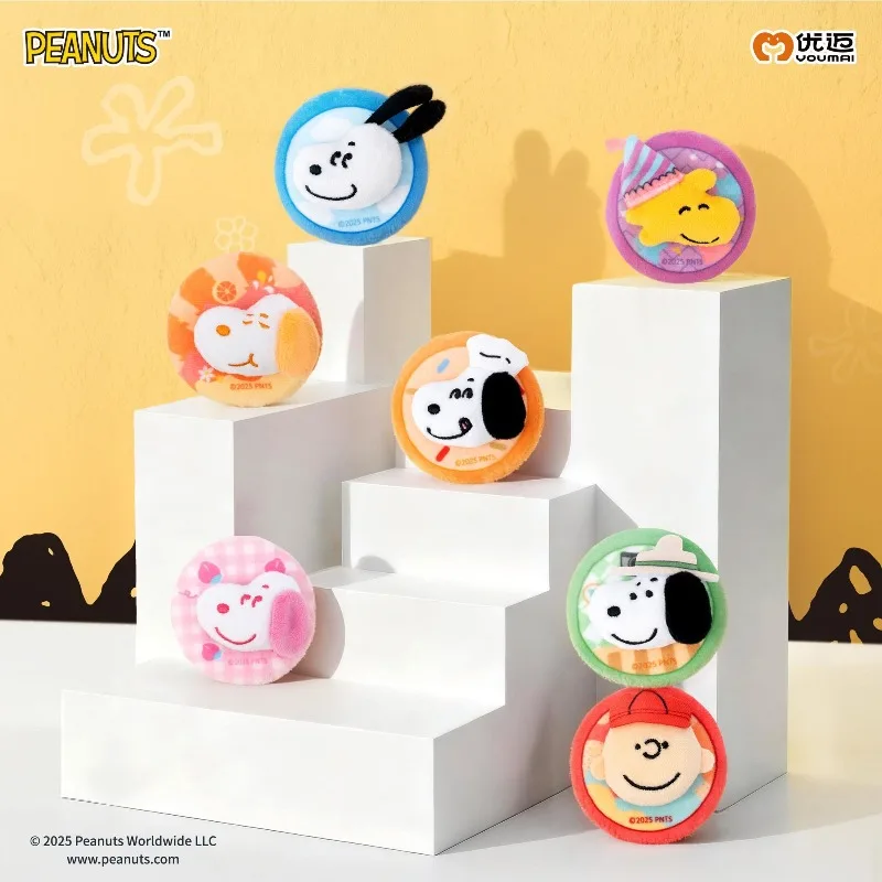 In Stock YOUMAI Snoopy Peanut Comics Brooch Blind Box Series Anime Character Doll Collection Decoration Holiday Toys Gifts