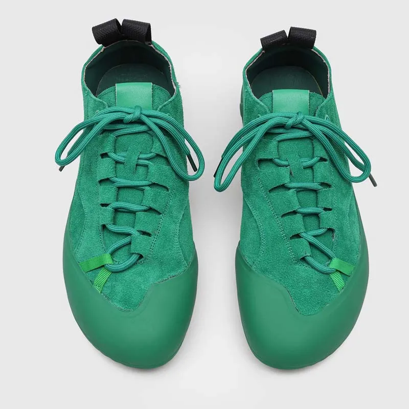 Hochwertige Mehrfarbige Wildleder Outdoor Freizeitschuhe für Herren Retro Dämpfung Leichte Modische Straßen-Paarlaufschuhe