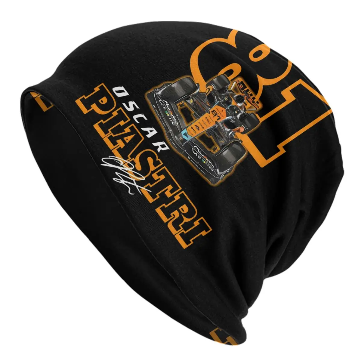 Australian F1 Oscar Piastri Racing Driver Bonnet Beanie Knitted Hats Men Women Fashion Unisex Winter Warm Skullies Beanies Cap
